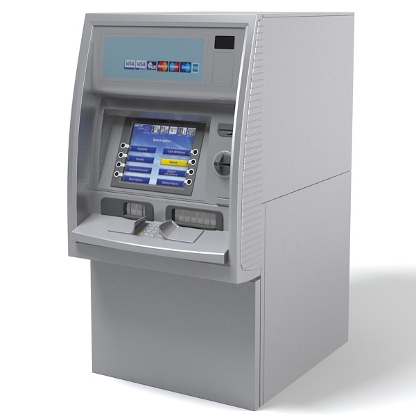 3d model of atm cash machine - ATM cash machine by shop3ds